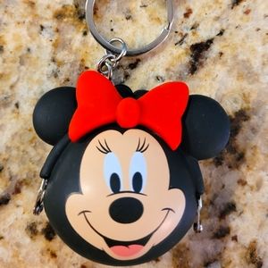 Disney Parks Minnie Coin Purse Keychain